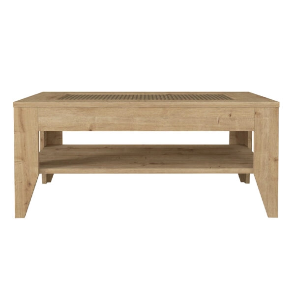 Τραπεζάκι σαλονιού Madura από μελαμίνη χρώμα sapphire oak 90x60x40εκ.