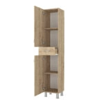 Ντουλάπι κουζίνας - μπάνιου Selina Megapap χρώμα sapphire oak 35x31x179εκ.