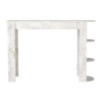 Τραπέζι μπαρ Vigne Megapap χρώμα λευκό εφέ μαρμάρου 150x51,6x101,8εκ.