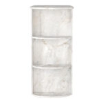 Τραπέζι μπαρ Vigne Megapap χρώμα λευκό εφέ μαρμάρου 150x51,6x101,8εκ.