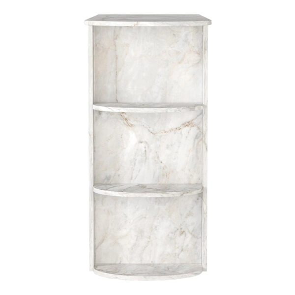 Τραπέζι μπαρ Vigne Megapap χρώμα λευκό εφέ μαρμάρου 150x51,6x101,8εκ.