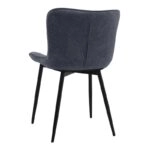 Σετ τραπεζαρία 5τμχ Rubes - Chiara Megapap χρώμα λευκό - ανθρακί Ø100x78εκ.