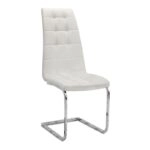 Σετ τραπεζαρία 5τμχ Darlen - Vela Megapap χρώμα sapphire oak - λευκό 125x72x74εκ.