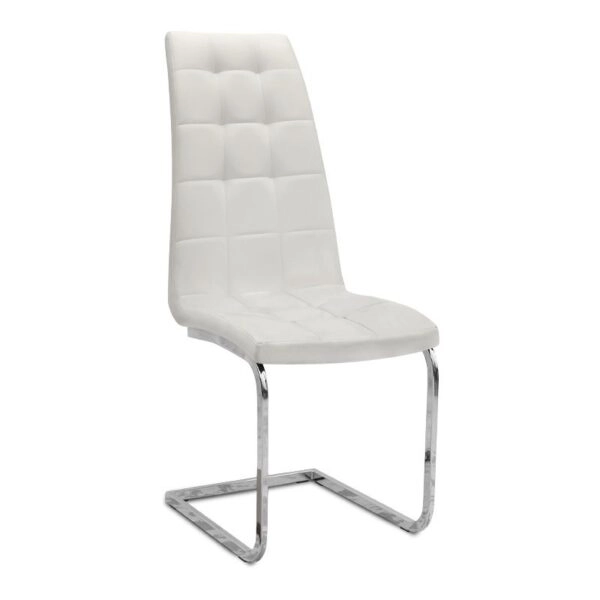 Σετ τραπεζαρία 5τμχ Darlen - Vela Megapap χρώμα sencron black - λευκό 125x72x74εκ.