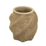 Artekko Cement Καφέ Τσιμεντένιο Κασπώ (21x21x22)cm