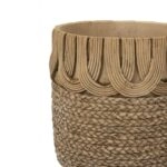 Artekko Cement Καφέ Τσιμεντένια Κασπώ (20x20x20)cm 2pcs