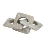 Artekko Marble Γκρι Μαρμάρινη Διακοσμητική Αλυσίδα (26x10x2.5)cm