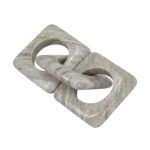 Artekko Marble Γκρι Μαρμάρινη Διακοσμητική Αλυσίδα (26x10x2.5)cm