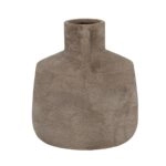 Artekko Candia Γκρι Βάζο από Τερακότα (15.5x15.5x17.5)cm
