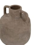 Artekko Candia Γκρι Βάζο από Τερακότα (15.5x15.5x17.5)cm