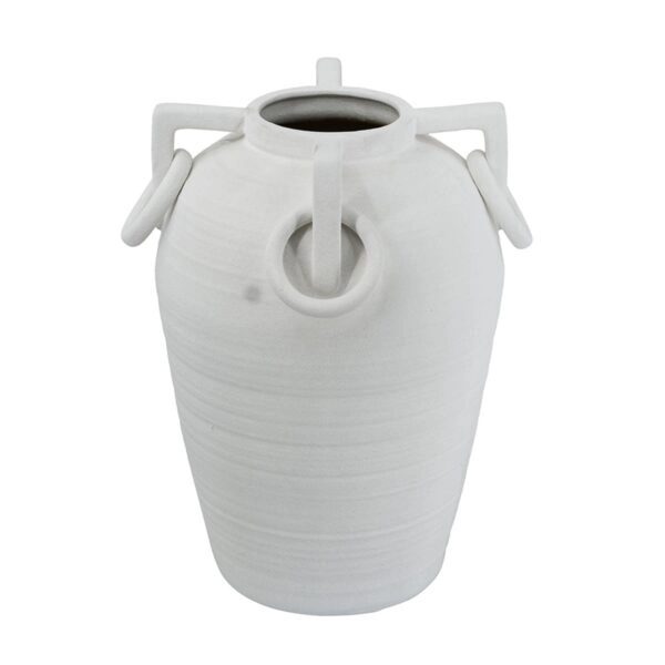 Artekko Candia Λευκό Κεραμικό Βάζο (28x28x39.5)cm
