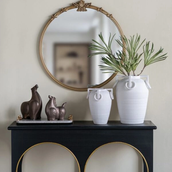 Artekko Candia Λευκό Κεραμικό Βάζο (28x28x39.5)cm