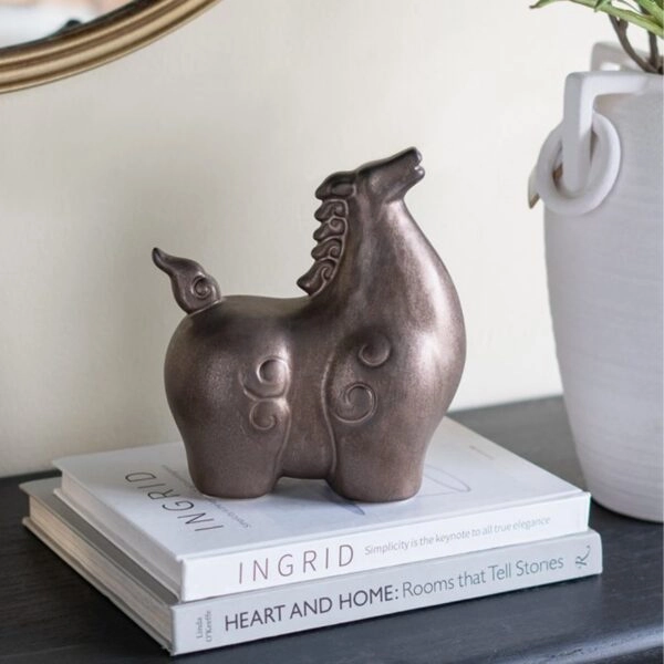 Artekko Pitcher Μεταλλική Διακοσμητική Κανάτα με Οξείδωση (17x12x20)cm