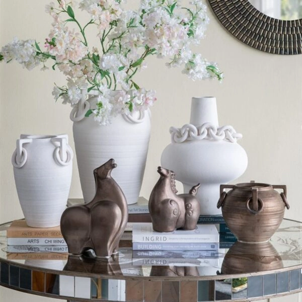 Artekko Pitcher Μεταλλική Διακοσμητική Κανάτα με Οξείδωση (17x12x20)cm