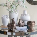 Artekko Candia Μπρονζέ Κεραμικό Διακοσμητικό Άλογο (21x10.5x29)cm