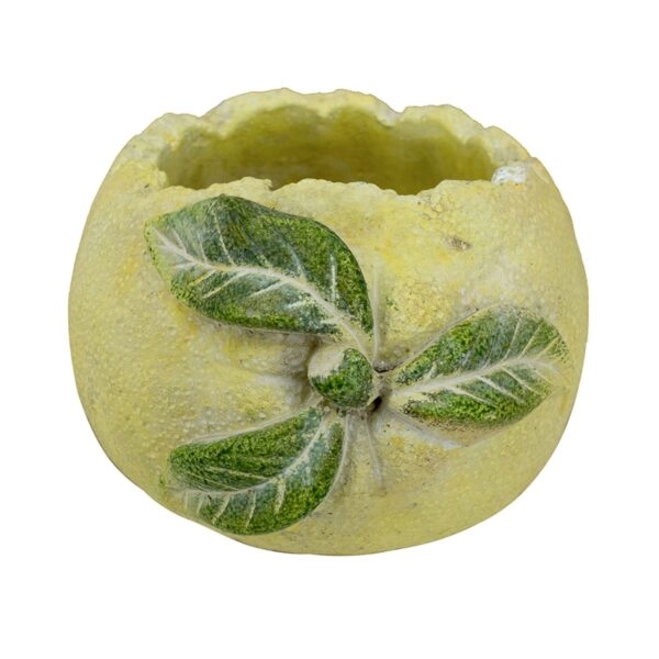 Artekko Lemon Κίτρινο Τσιμεντένιο Κασπώ (18.5x12x10.5)cm