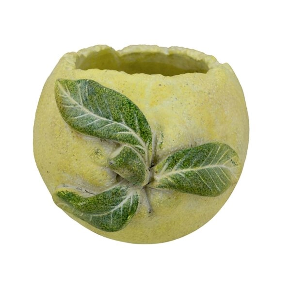 Artekko Lemon Κίτρινο Τσιμεντένιο Κασπώ (22.5x14x12)cm