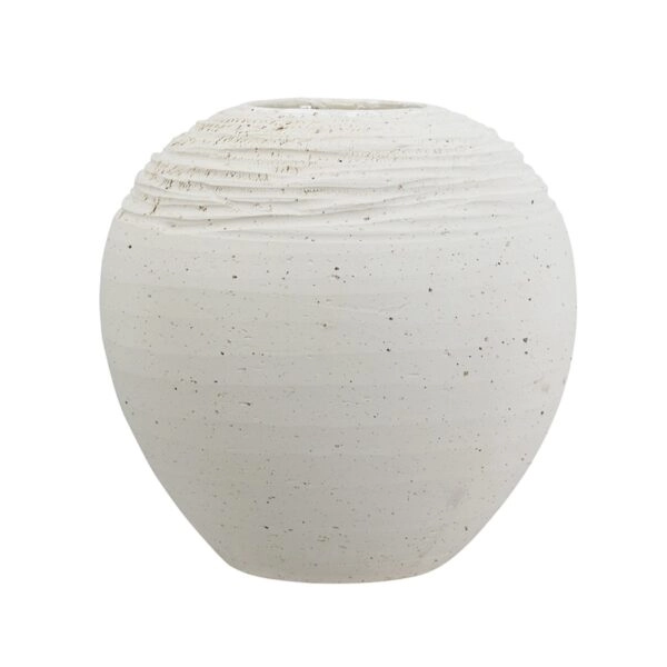 Artekko Antique Λευκό Κεραμικό Βάζο (23.2x23.2x22.2)cm