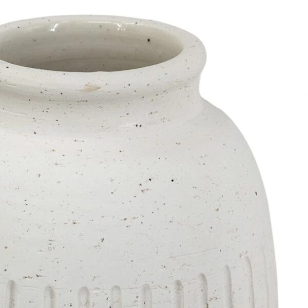 Artekko Antique Λευκό Κεραμικό Βάζο (19.5x19.5x38)cm