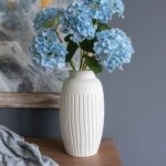 Artekko Antique Λευκό Κεραμικό Βάζο (19.5x19.5x38)cm