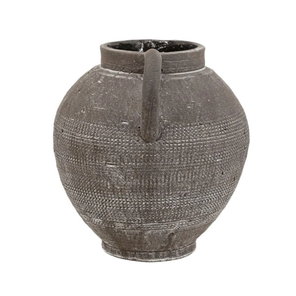 Artekko Antique Κεραμικό Βάζο σε Μαύρη Πατίνα (20.3x17.2x19.2)cm