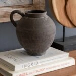 Artekko Antique Κεραμικό Βάζο σε Μαύρη Πατίνα (20.3x17.2x19.2)cm