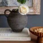 Artekko Antique Κεραμικό Βάζο σε Μαύρη Πατίνα (20.3x17.2x19.2)cm