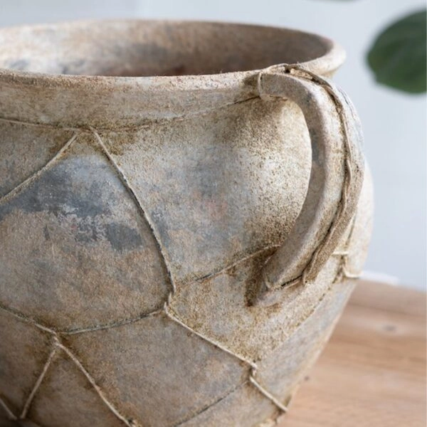 Artekko Antique Κεραμικό Βάζο σε Καφέ Αποχρώσεις (26.5x23x19)cm