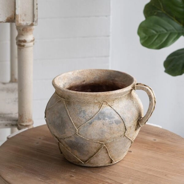 Artekko Antique Κεραμικό Βάζο σε Καφέ Αποχρώσεις (26.5x23x19)cm