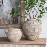 Artekko Antique Κεραμικό Βάζο σε Καφέ Αποχρώσεις (26.5x23x19)cm