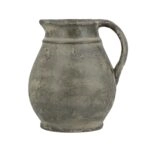 Artekko Antique Βάζο από Τερακότα σε Πράσινη με Μπεζ Αποχρώση (25x25x22.5)cm