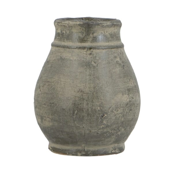 Artekko Antique Βάζο από Τερακότα σε Πράσινη με Μπεζ Αποχρώση (25x25x22.5)cm