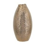 Artekko Lidded Μπρονζέ Κεραμικό Βάζο (18x18x32)cm