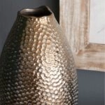 Artekko Lidded Μπρονζέ Κεραμικό Βάζο (18x18x32)cm