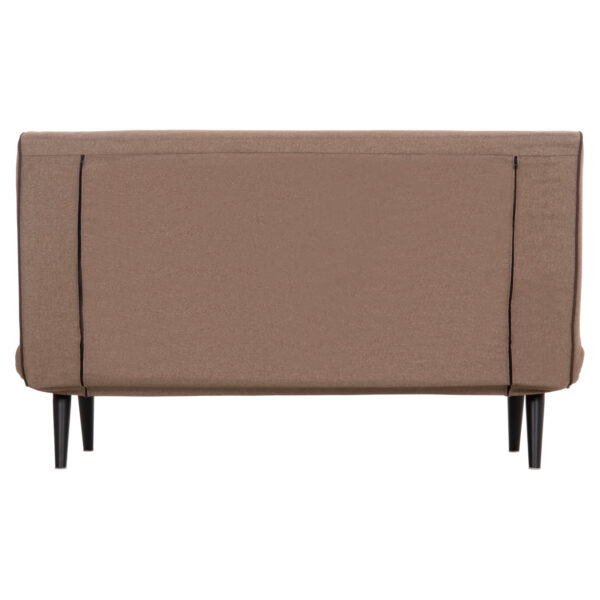 ΚΑΝΑΠΕΣ ΚΡΕΒΑΤΙ 2 ΑΤΟΜΩΝ ASMA HM3077.07 ΣΚΟΥΡΟ ΜΠΕΖ ΥΦΑΣΜΑ 143x78x84Yεκ.