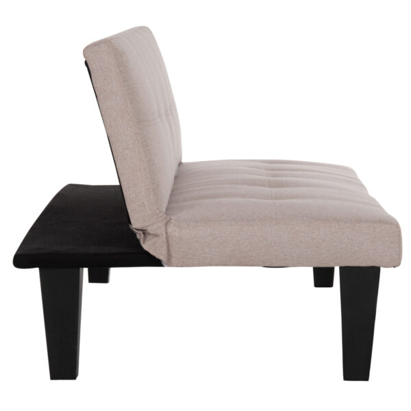 ΚΑΝΑΠΕΣ ΚΡΕΒΑΤΙ 2-ΘΕΣΙΟΣ KORO HM3304.04 ΜΠΕΖ PU ΔΕΡΜΑ 165x75x64Υεκ