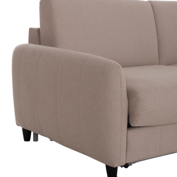 ΚΑΝΑΠΕΣ-ΚΡΕΒΑΤΙ ΜΕ ΑΝΑΔΙΠΛ.ΣΤΡΩΜΑ ETUDINE HM3311.02 ΜΠΕΖ ΥΦΑΣΜΑ 185x97x87Υεκ