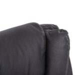 ΚΑΡΕΚΛΑ ΓΡΑΦΕΙΟΥ CANAN HM1201 ΜΑΥΡO PVC-ΜΑΥΡΟ NYLON-ΒΑΣΗ ΧΡΩΜΙΟΥ 69x48x98Υεκ.