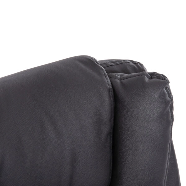 ΚΑΡΕΚΛΑ ΓΡΑΦΕΙΟΥ CANAN HM1201 ΜΑΥΡO PVC-ΜΑΥΡΟ NYLON-ΒΑΣΗ ΧΡΩΜΙΟΥ 69x48x98Υεκ.