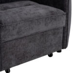 ΠΟΛΥΘΡΟΝΑ-ΚΡΕΒΑΤΙ ORYN HM3307.01 ΓΚΡΙ ΥΦΑΣΜΑ 89x85x84Υεκ.