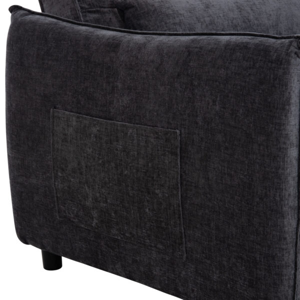 ΠΟΛΥΘΡΟΝΑ-ΚΡΕΒΑΤΙ ORYN HM3307.01 ΓΚΡΙ ΥΦΑΣΜΑ 89x85x84Υεκ.