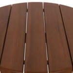 ΤΡΑΠΕΖΙ ΜΕΣΗΣ ΣΤΡΟΓΓΥΛΟ KOLIN HM6629 ΞΥΛΟ TEAK ΣΕ ΦΥΣΙΚΟ Φ65x65Υεκ.