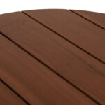 ΤΡΑΠΕΖΙ ΜΕΣΗΣ ΣΤΡΟΓΓΥΛΟ KOLIN HM6629 ΞΥΛΟ TEAK ΣΕ ΦΥΣΙΚΟ Φ65x65Υεκ.