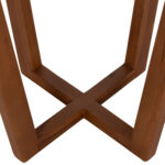 ΤΡΑΠΕΖΙ ΜΕΣΗΣ ΣΤΡΟΓΓΥΛΟ KOLIN HM6629 ΞΥΛΟ TEAK ΣΕ ΦΥΣΙΚΟ Φ65x65Υεκ.