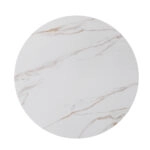 NOISETTE ΤΡΑΠΕΖΙ ΛΕΥΚΟ ΜΕ ΟΨΗ ΜΑΡΜΑΡΟΥ 120x120x76cm
