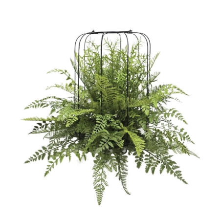 ΚΡΕΜΑΣΤΗ ΦΤΕΡΗ ΠΡΑΣΙΝΗ ΣΕ ΜΕΤΑΛΛΙΚΗ ΒΑΣΗ - Φ66x68cm 4/ΚΙΒ