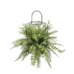 ΚΡΕΜΑΣΤΗ ΦΤΕΡΗ ΠΡΑΣΙΝΗ ΣΕ ΜΕΤΑΛΛΙΚΗ ΒΑΣΗ - Φ50x38cm 8/ΚΙΒ