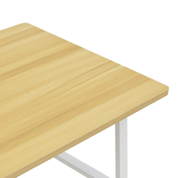 Γραφείο εργασίας Ferje  με ράφια mdf σε φυσική-λευκή απόχρωση 100x48x75εκ