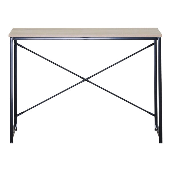 Γραφείο εργασίας Bailon  σε oak απόχρωση με μαύρο μέταλλο 100x40x70εκ