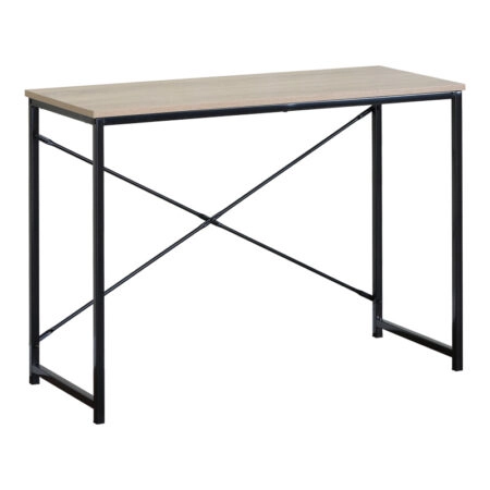 Γραφείο εργασίας Bailon  σε oak απόχρωση με μαύρο μέταλλο 100x40x70εκ